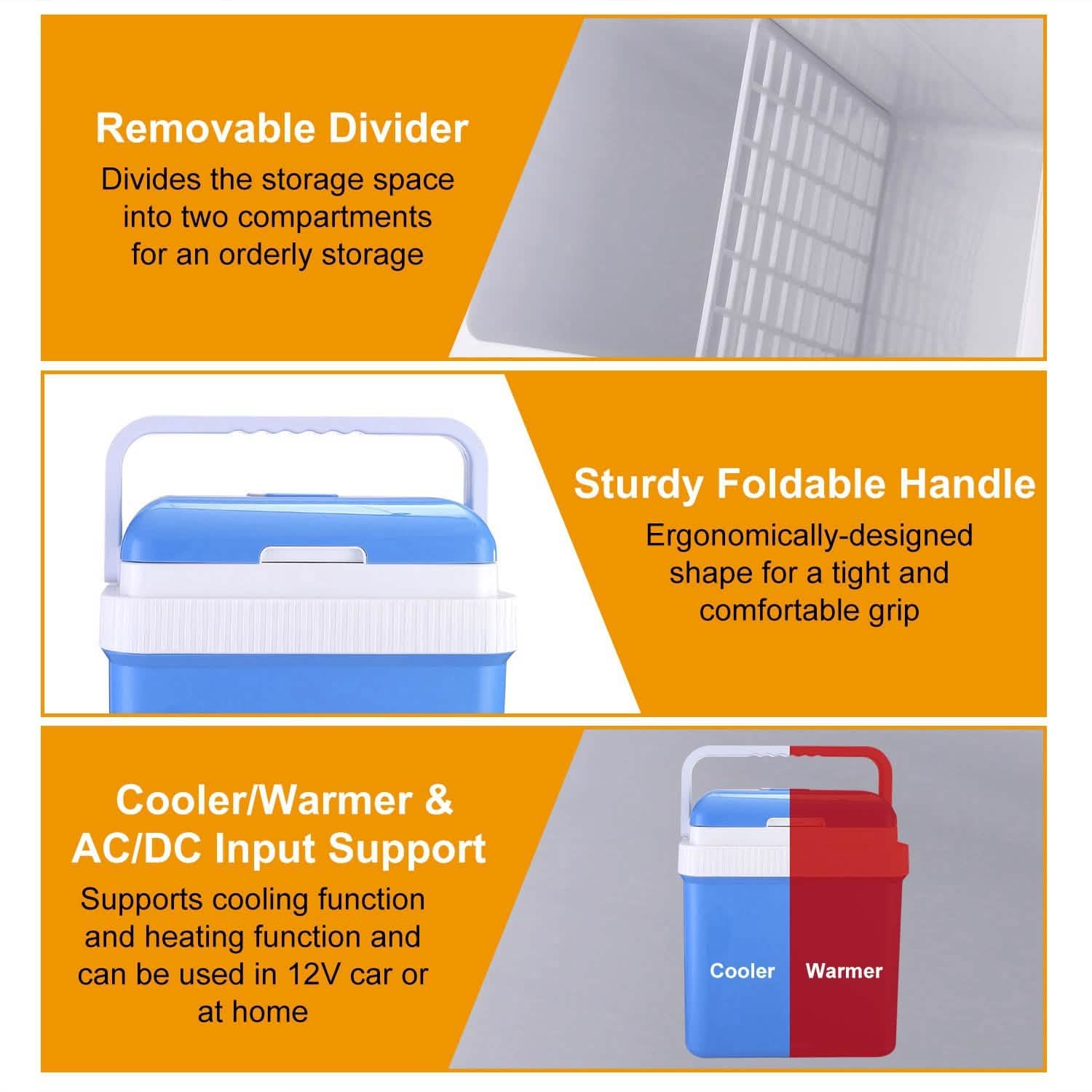 24L 12V Car Portable Refrigerator Travel Cooler DailySale