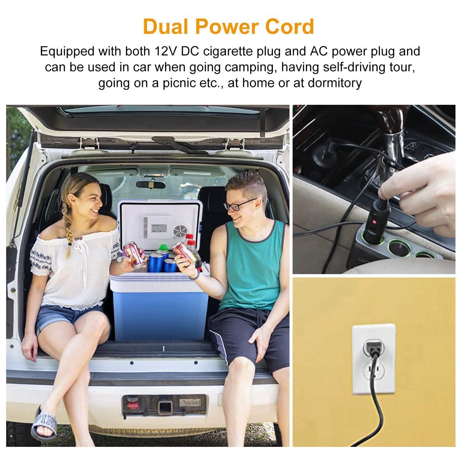 24L 12V Car Portable Refrigerator Travel Cooler DailySale