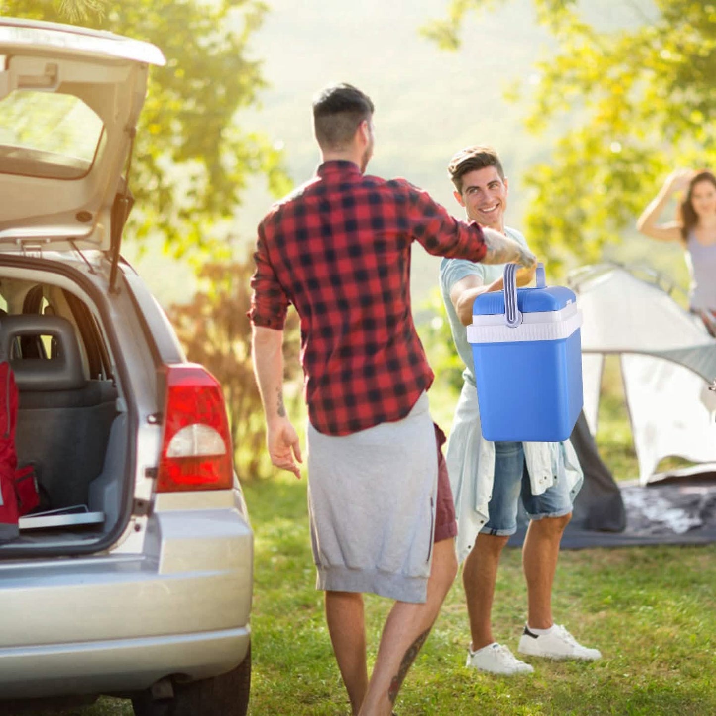 24L 12V Car Portable Refrigerator Travel Cooler DailySale