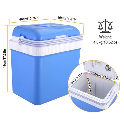 24L 12V Car Portable Refrigerator Travel Cooler DailySale