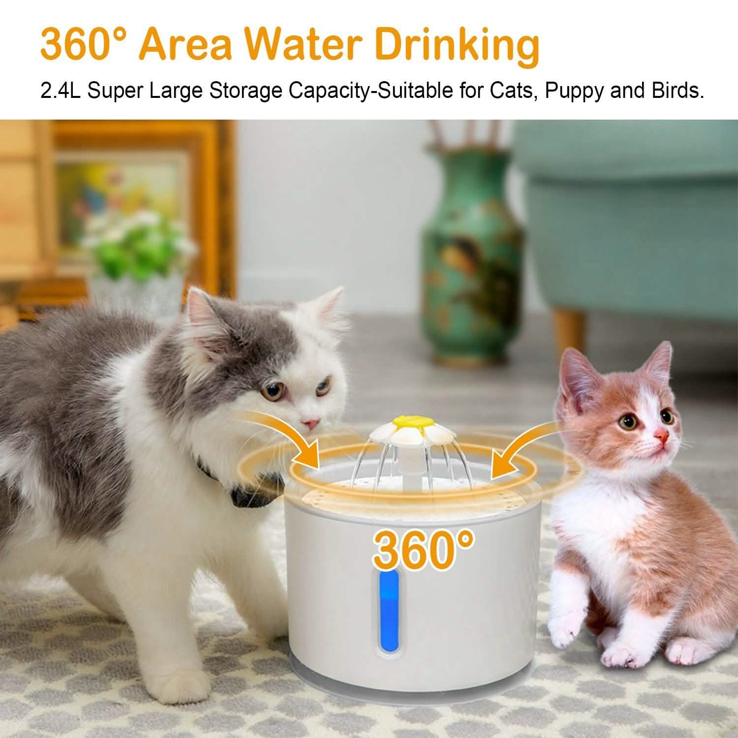 2.4L Automatic Pet Water Fountain DailySale