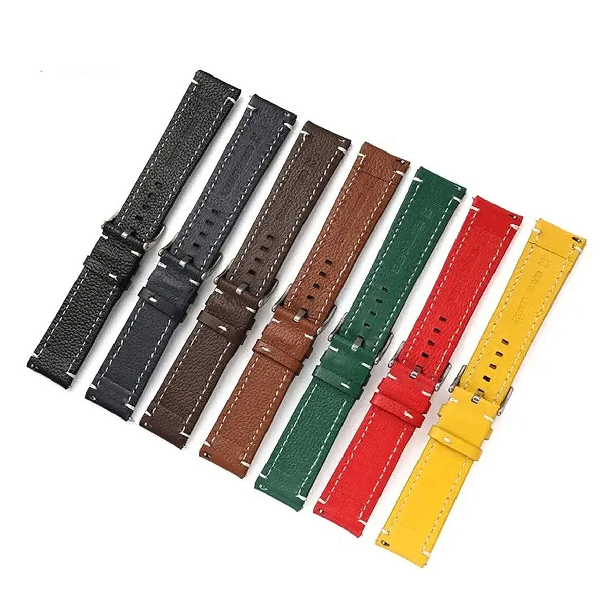 Suunto Race, Vertical & 9 Peak Pebbled Leather Band with Stitching BandsCo Straps