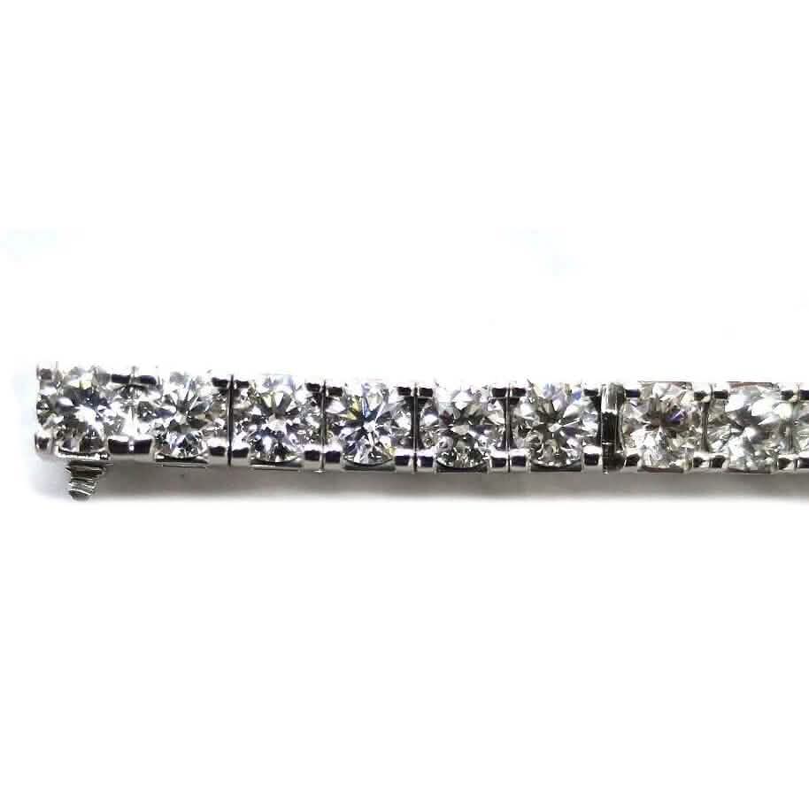 25 Ct Round Diamond Tennis Bracelet 14K Gold Lab Grown IGI Cert D-F VS DailySale