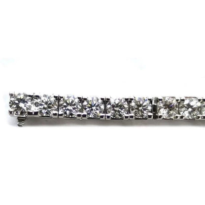 25 Ct Round Diamond Tennis Bracelet 14K Gold Lab Grown IGI Cert D-F VS DailySale