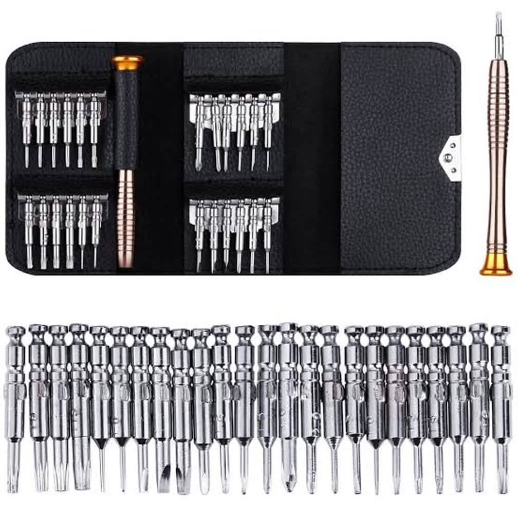 25-in-1 Multi-Purpose Precision Screwdriver Wallet Kit Repair Tools DailySale