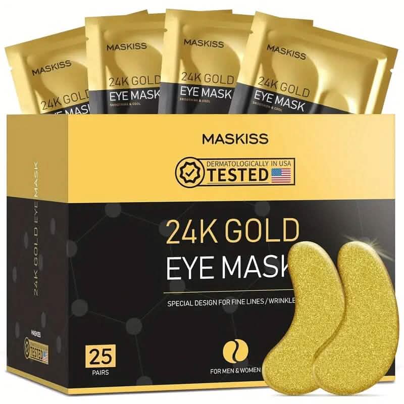 25-Pairs: 24K Gold Eye Mask DailySale