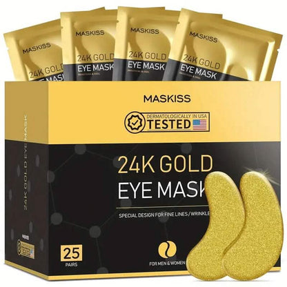 25-Pairs: 24K Gold Eye Mask DailySale