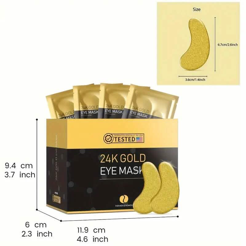 25-Pairs: 24K Gold Eye Mask DailySale