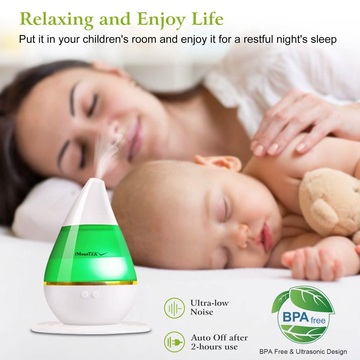 250 ML Cool Mist Humidifier with 7 Color Changeable LED Lights DailySale
