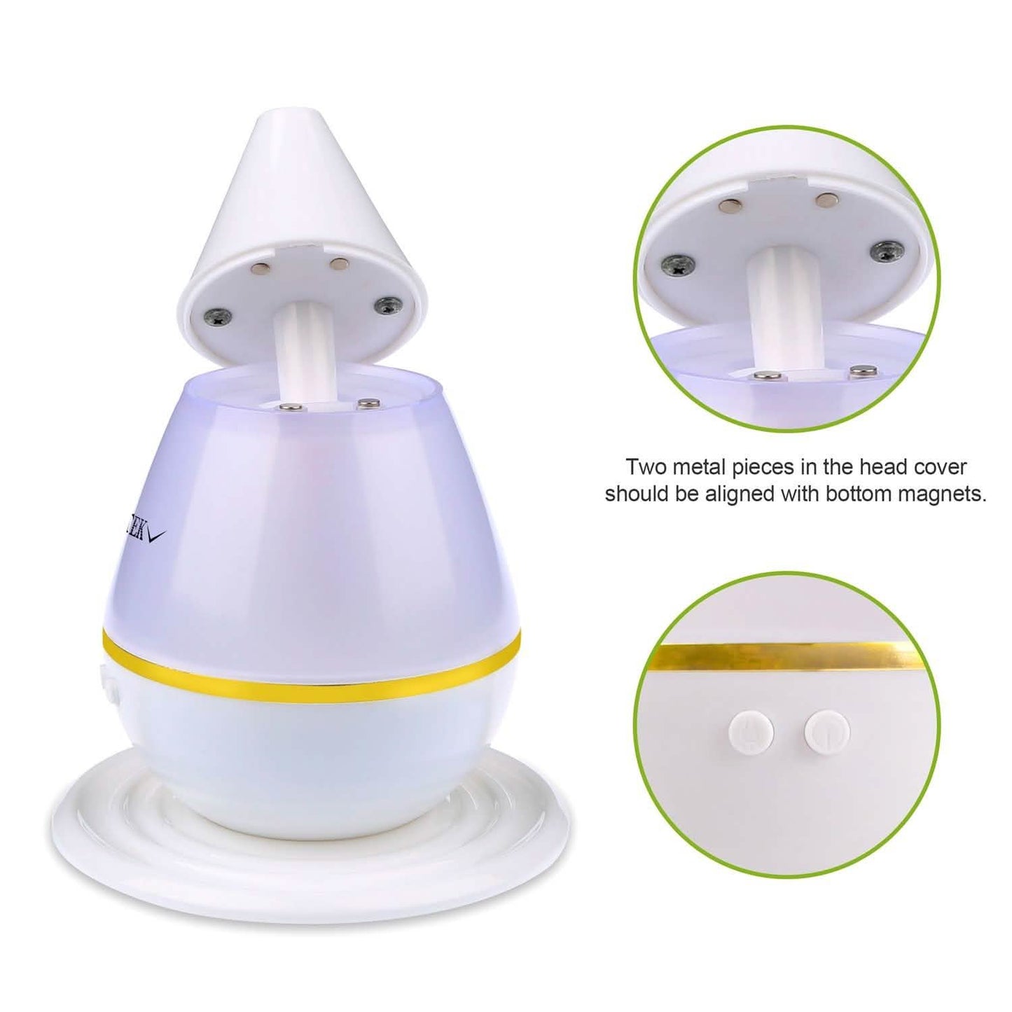 250 ML Cool Mist Humidifier with 7 Color Changeable LED Lights DailySale