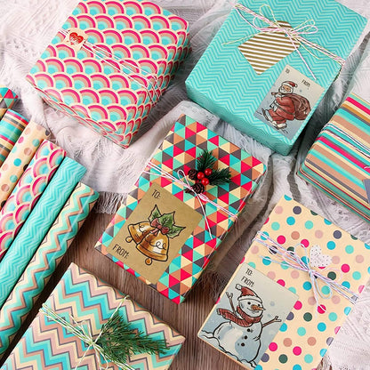 250-Pieces: Christmas Gift Tags Self Adhesive Labels Stickers 250 Pieces DailySale
