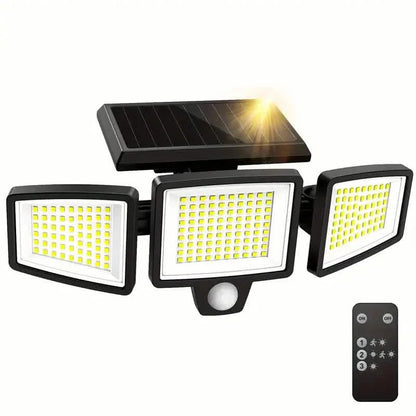 2500 Lumens 210 LED Outdoor Solar Security Light with Remote Control & Motion Sensor DailySale