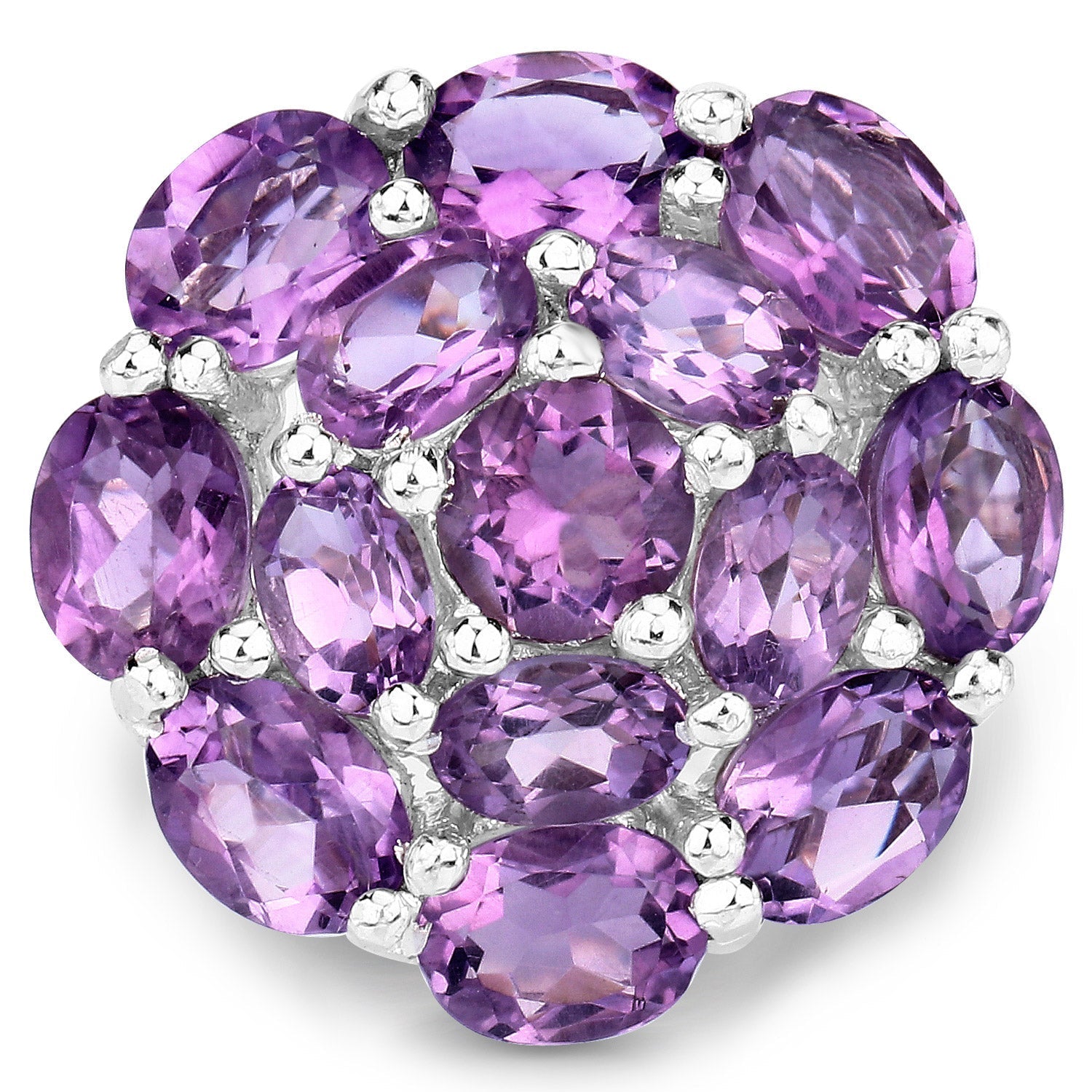 9.28 Carat Genuine Amethyst .925 Sterling Silver Ring Bids.com