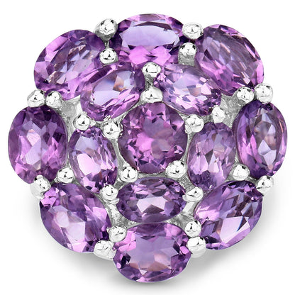 9.28 Carat Genuine Amethyst .925 Sterling Silver Ring Bids.com