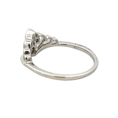 Genuine .17ct Diamond Ring Sterling Silver Bids.com