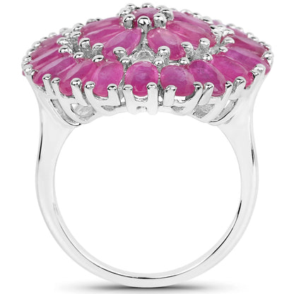 8.10 Carat Genuine Ruby .925 Sterling Silver Ring Bids.com