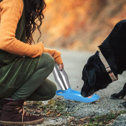 25oz Portable Dog Stainless Steel Water Dispenser Leak Proof Design DailySale