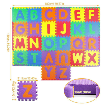 26-Piece: Kids Alphabet Play Mat For Infants Baby Toddlers DailySale