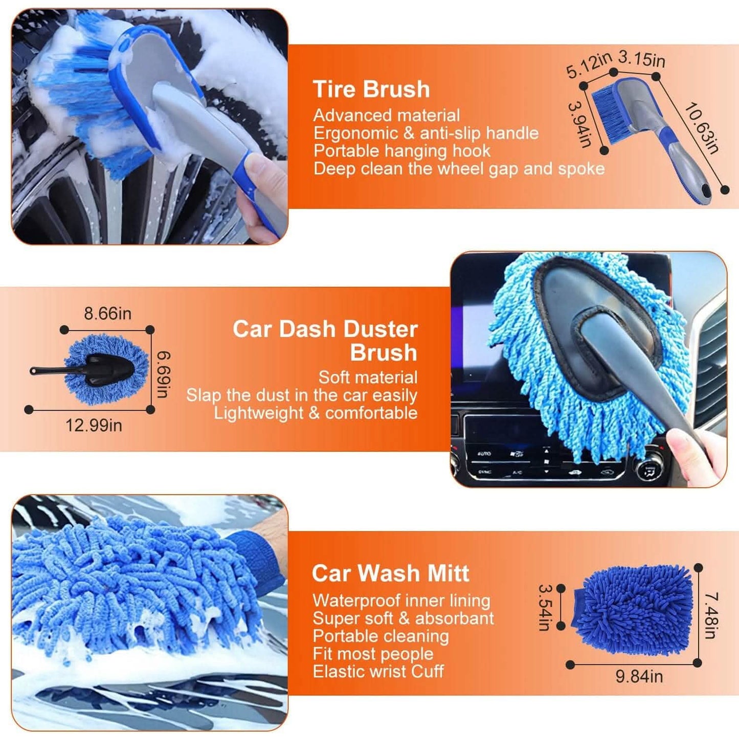 26-Pieces: Car Detailing Brush Kit DailySale