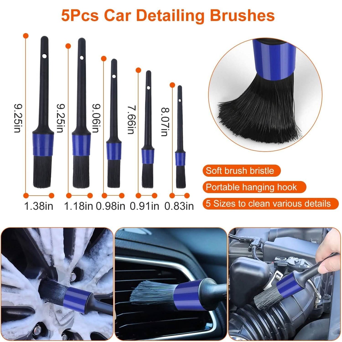 26-Pieces: Car Detailing Brush Kit DailySale