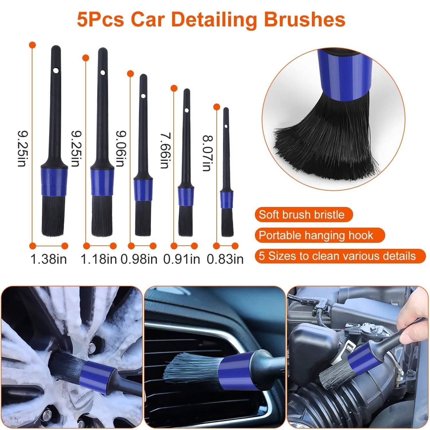 26-Pieces: Car Detailing Brush Kit DailySale