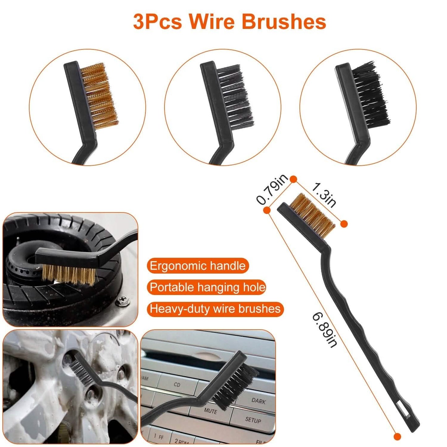 26-Pieces: Car Detailing Brush Kit DailySale
