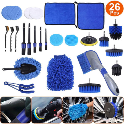 26-Pieces: Car Detailing Brush Kit DailySale
