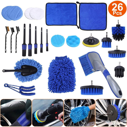 26-Pieces: Car Detailing Brush Kit DailySale