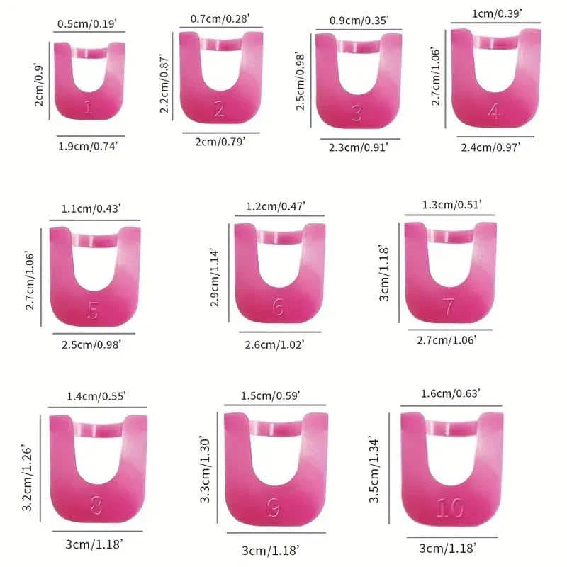 26-Pieces U Curve Shape 10 Sizes Nail Protector DailySale