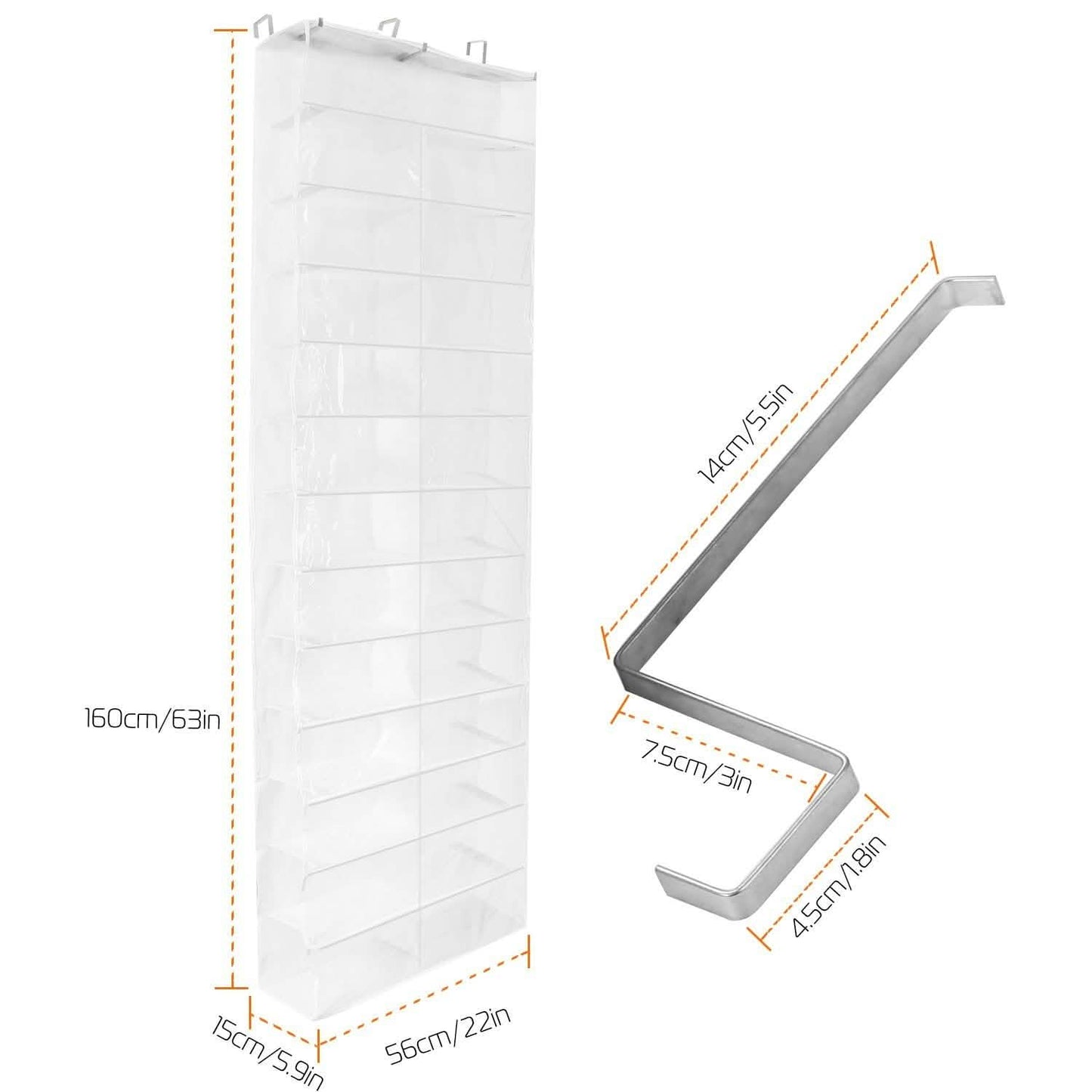 26 Pockets Over the Door Shoe Rack DailySale