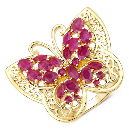 3.08 Carat Genuine Ruby .925 Sterling Silver Ring Bids.com