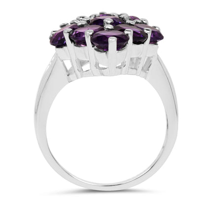6.78 Carat Genuine Amethyst .925 Sterling Silver Ring Bids.com