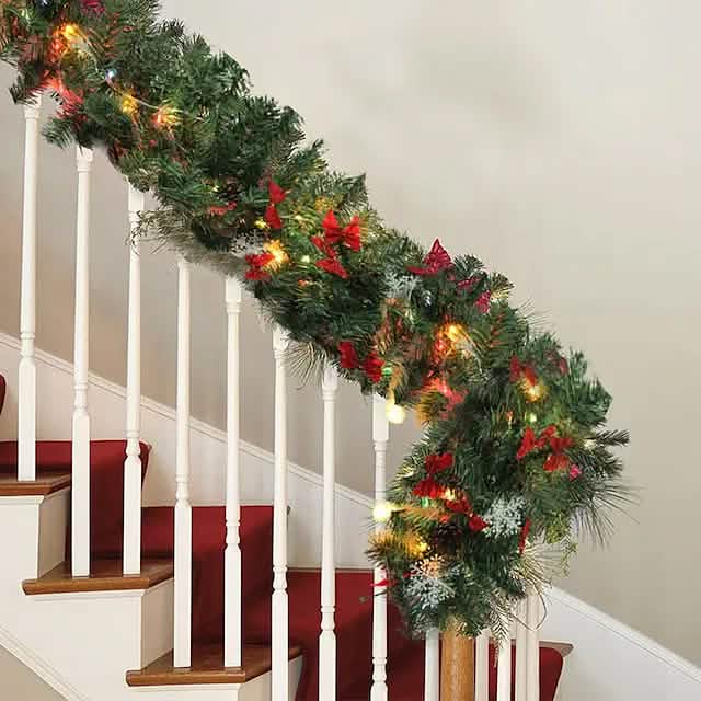 2.7 Meter Christmas Rattan Garland Decorative DailySale