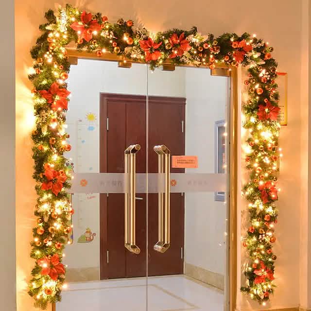 2.7 Meter Christmas Rattan Garland Decorative DailySale