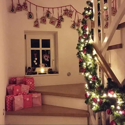 2.7 Meter Christmas Rattan Garland Decorative DailySale