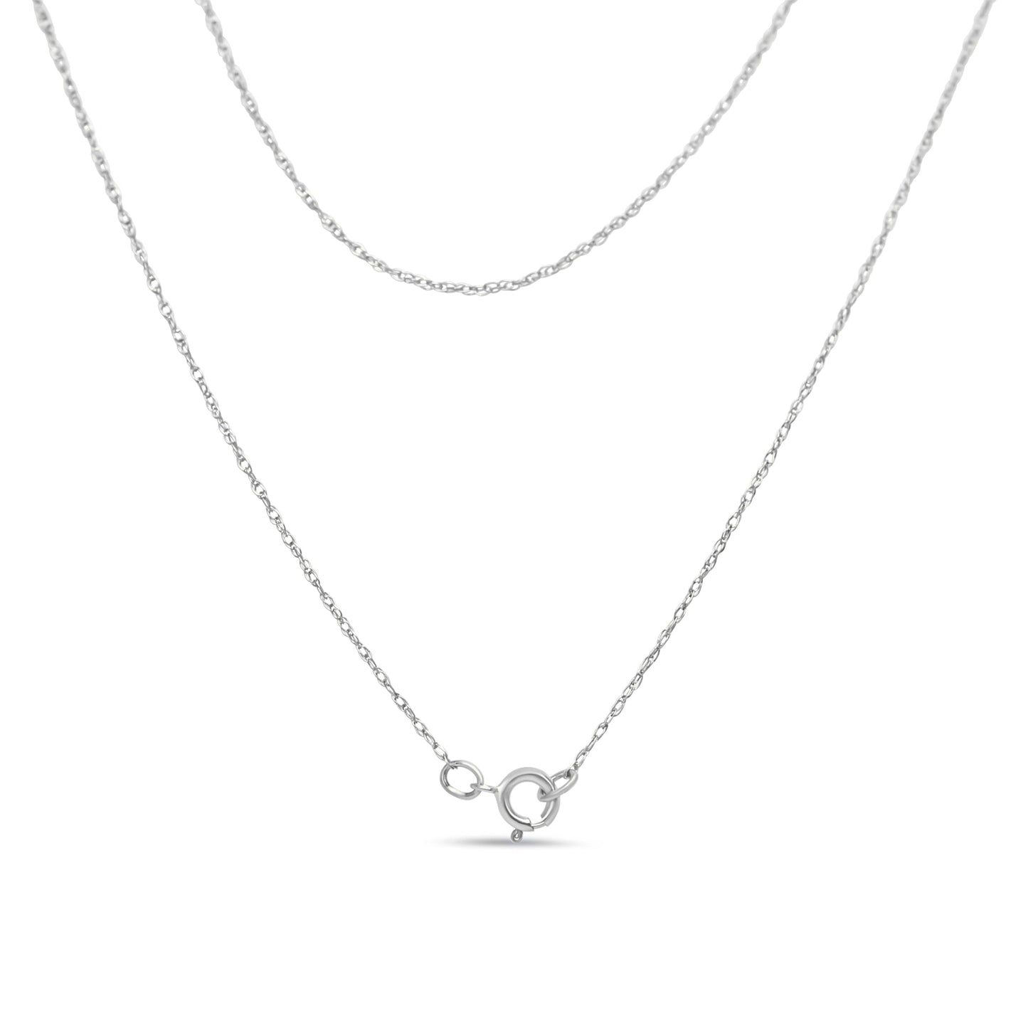 14K White Gold 1/2 cttw Prong Set Round-Cut Diamond 7 Stone Floral Cluster 18" Pendant Necklace (H-I Color, I1-I2 Clarity) Bids.com