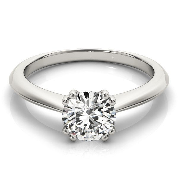 14k White Gold Double Prong Set Solitaire Diamond Engagement Ring (1 cttw) Bids.com