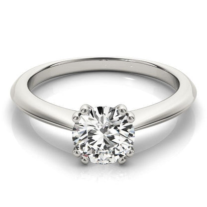 14k White Gold Double Prong Set Solitaire Diamond Engagement Ring (1 cttw) Bids.com