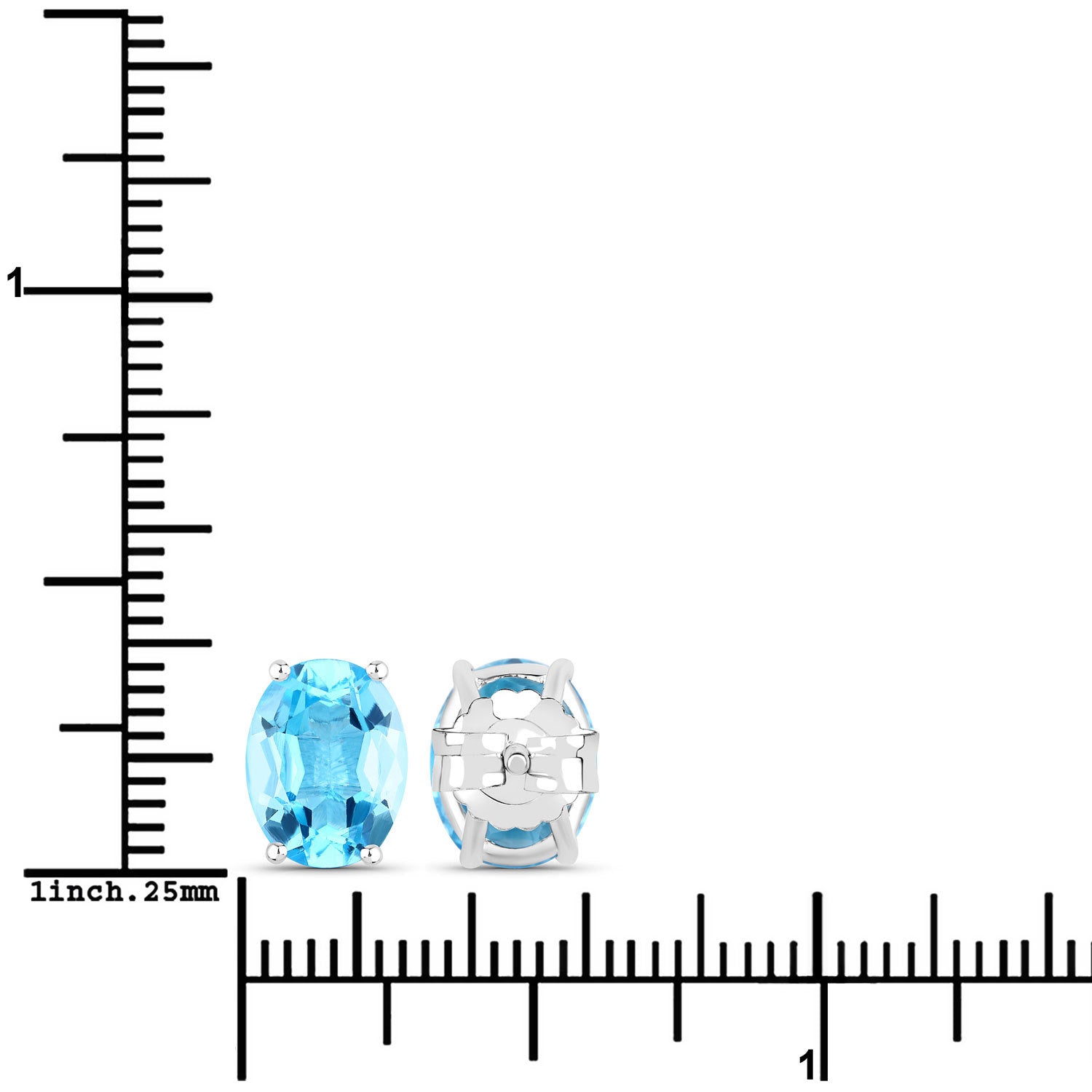 4.00 Carat Genuine Swiss Blue Topaz .925 Sterling Silver Earrings Bids.com