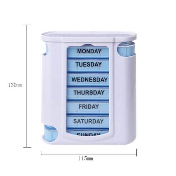28 Grid Container Organizer Medicine Weekly Storage Pill 7 Day Tablet Sorter Box Case DailySale