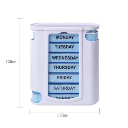 28 Grid Container Organizer Medicine Weekly Storage Pill 7 Day Tablet Sorter Box Case DailySale