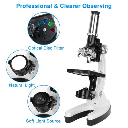 28-Pieces: Kid Microscope Set Experimental Observation Monocular DailySale