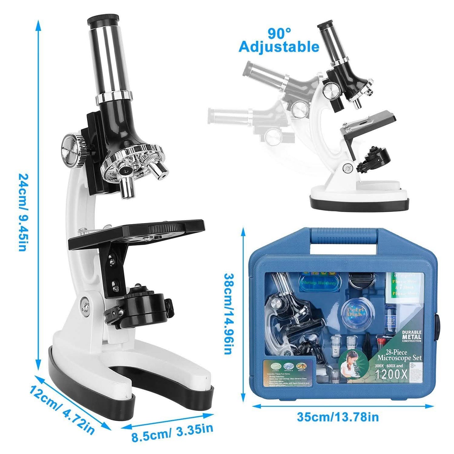 28-Pieces: Kid Microscope Set Experimental Observation Monocular DailySale