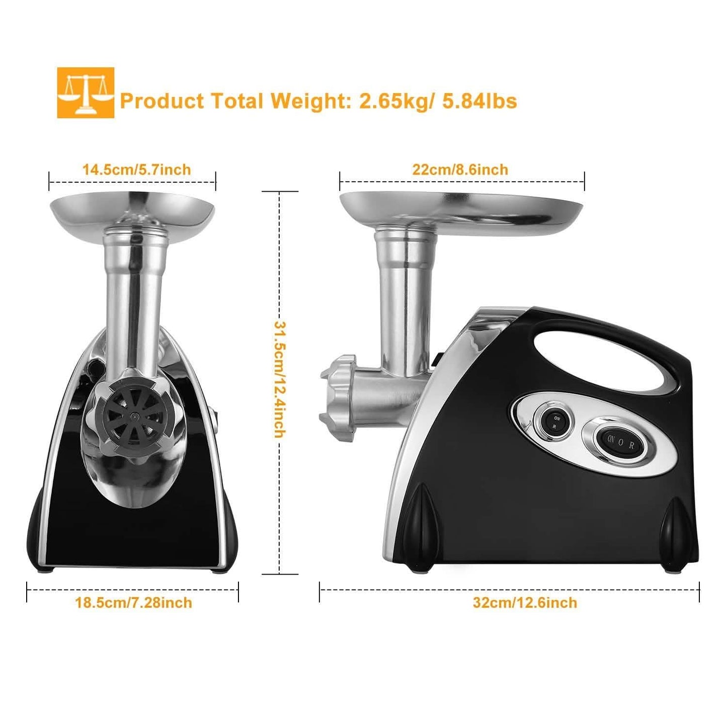 2800W Electric Meat Grinder Set DailySale