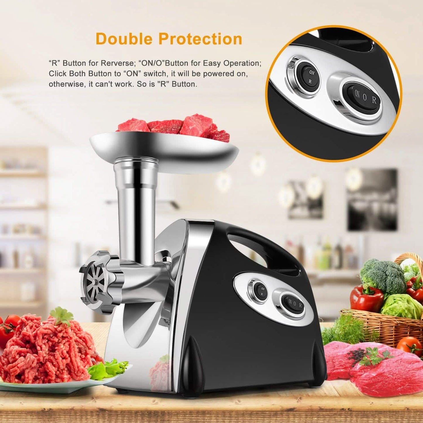2800W Electric Meat Grinder Set DailySale