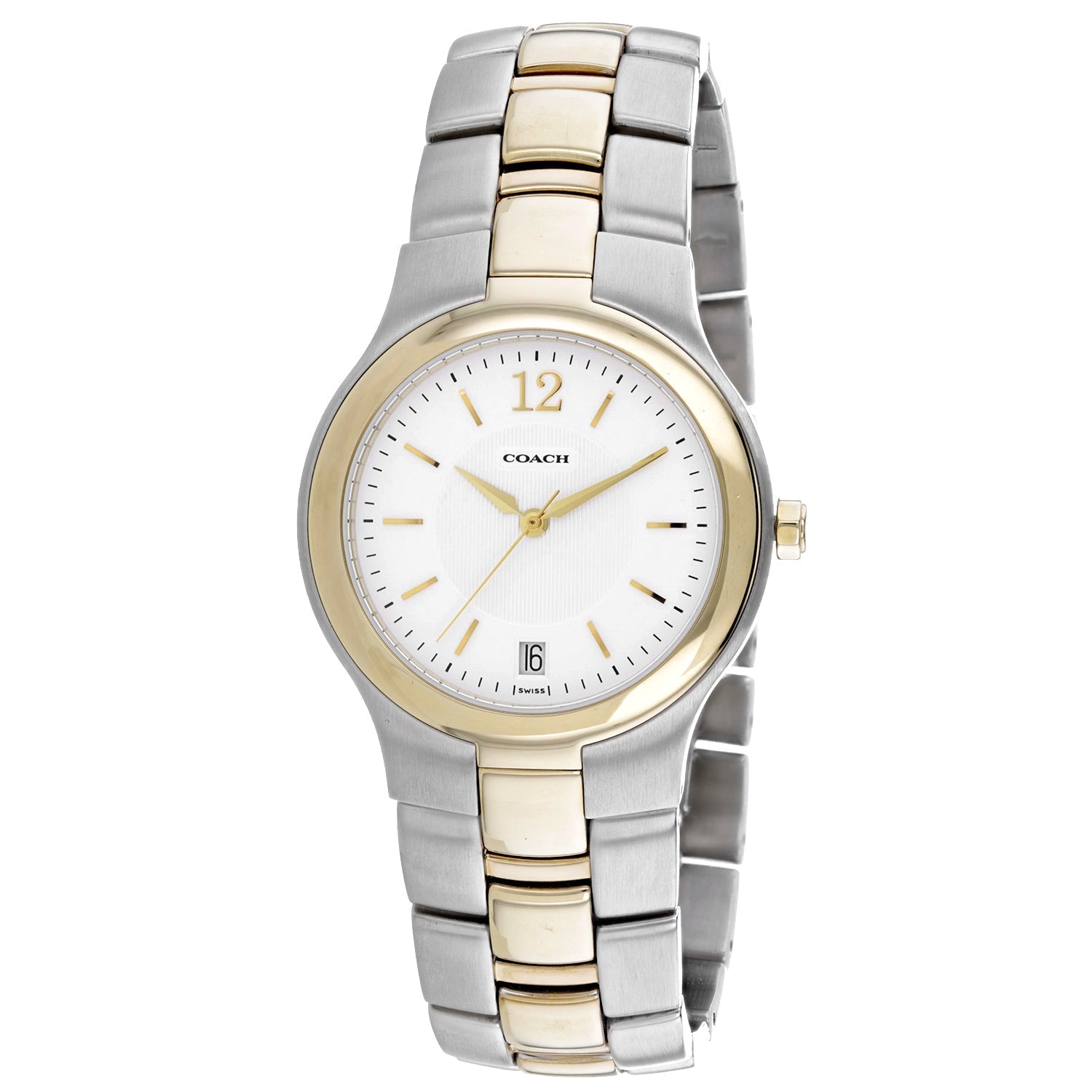 Coach Men's Two-Tone Silver & Gold Bids.com