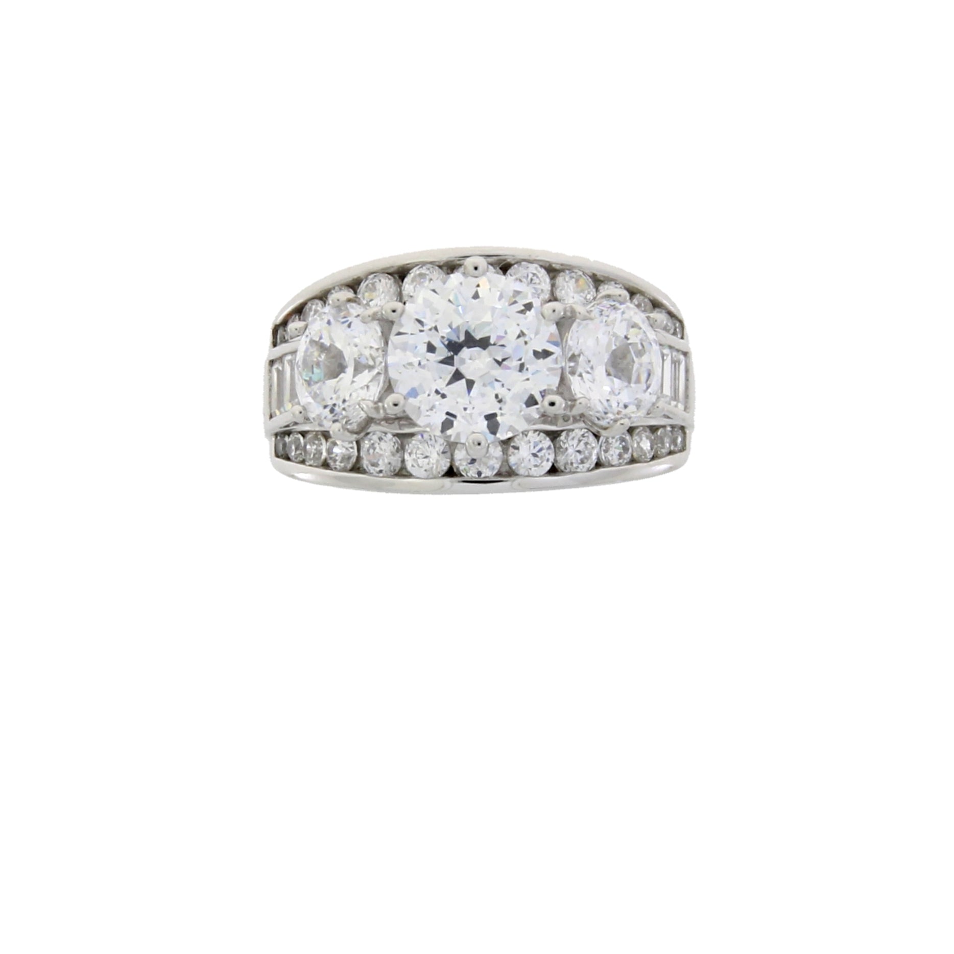 Natural Cubic Zirconium CZ SS Bridal Sterling Silver Bids.com