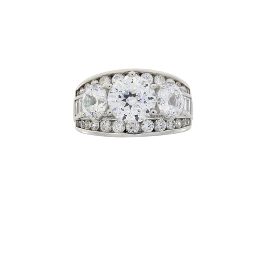 Natural Cubic Zirconium CZ SS Bridal Sterling Silver Bids.com