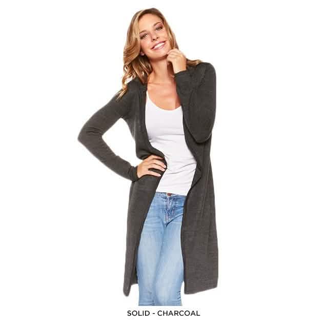 Stylish Long Hooded Cardigan - Assorted Colors DailySale