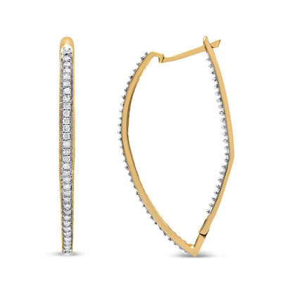 10k Yellow Gold Round Cut Diamond Earrings (1 cttw, I-J Color, I2-I3 Clarity) Bids.com